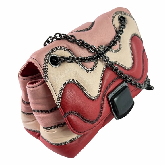 LONGCHAMP Brioche Quilted Multicolor Leather Crossbody Shoulder Bag - Picture 8 of 17